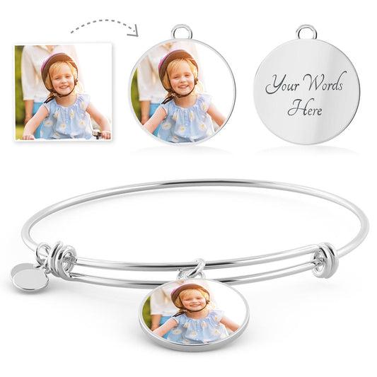 Keepsake Custom Photo Bangle Bracelet